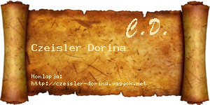 Czeisler Dorina névjegykártya